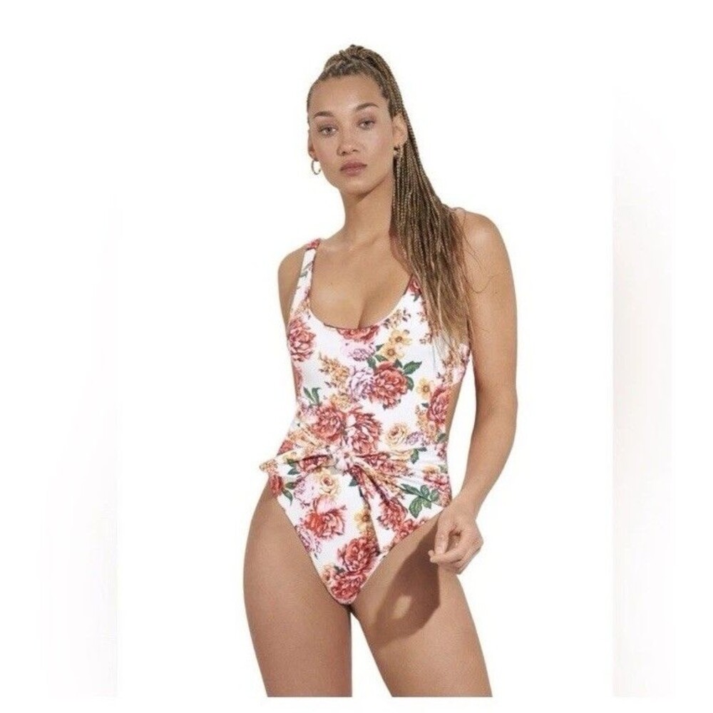 Maaji L85505 Women's Multi Floral Carnation Sunshy One Piece Swimsuit Size M